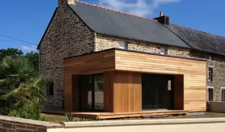 extension maison bois Gambais-5